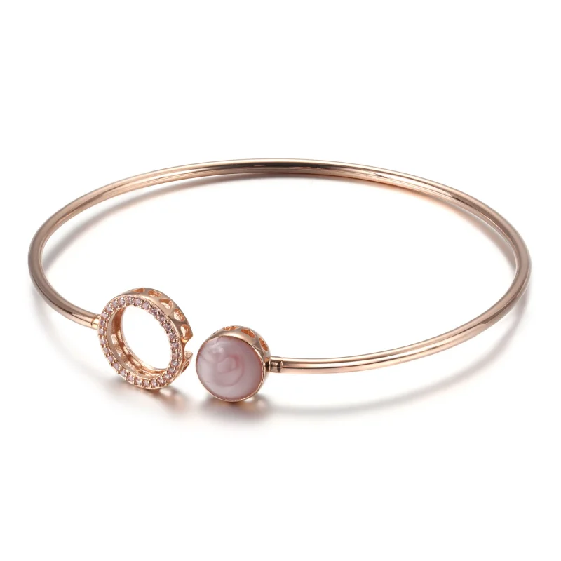 (zdjęcie do) Bransoletka bangle Różowy błysk - 589287C01 - Wyświetl 4