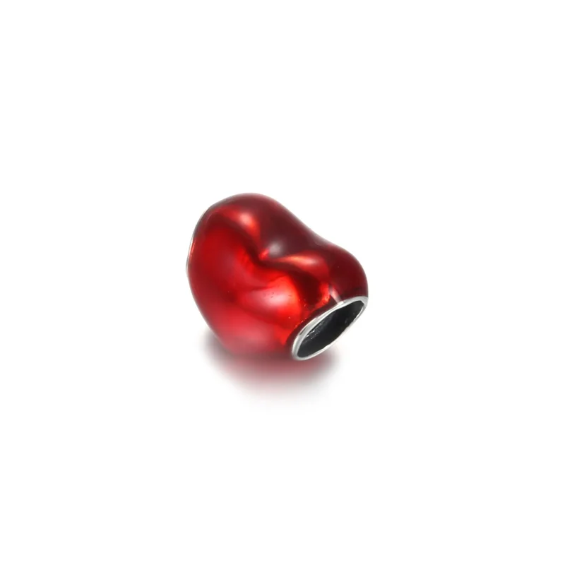 (zdjęcie do) Charms Czerwone metaliczne serce - 799291C02 - Wyświetl 2