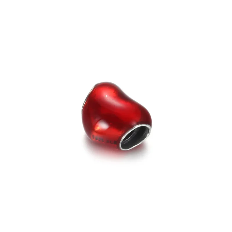(zdjęcie do) Charms Czerwone metaliczne serce - 799291C02 - Wyświetl 3
