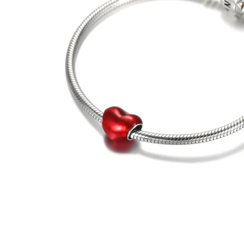 (zdjęcie do) Charms Czerwone metaliczne serce - 799291C02 - Wyświetl 5