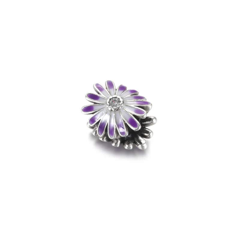 (zdjęcie do) Charms Fioletowa stokrotka - 798775C02 - Wyświetl 3
