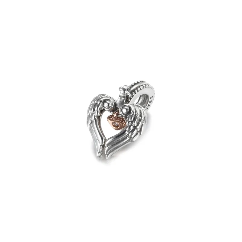 (zdjęcie do) Charms Klubu Pandory, zawieszka Serce i skrzydła anioła - 789296C01 - Wyświetl 4