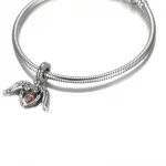 Charms Klubu Pandory, zawieszka Serce i skrzydła anioła - 789296C01