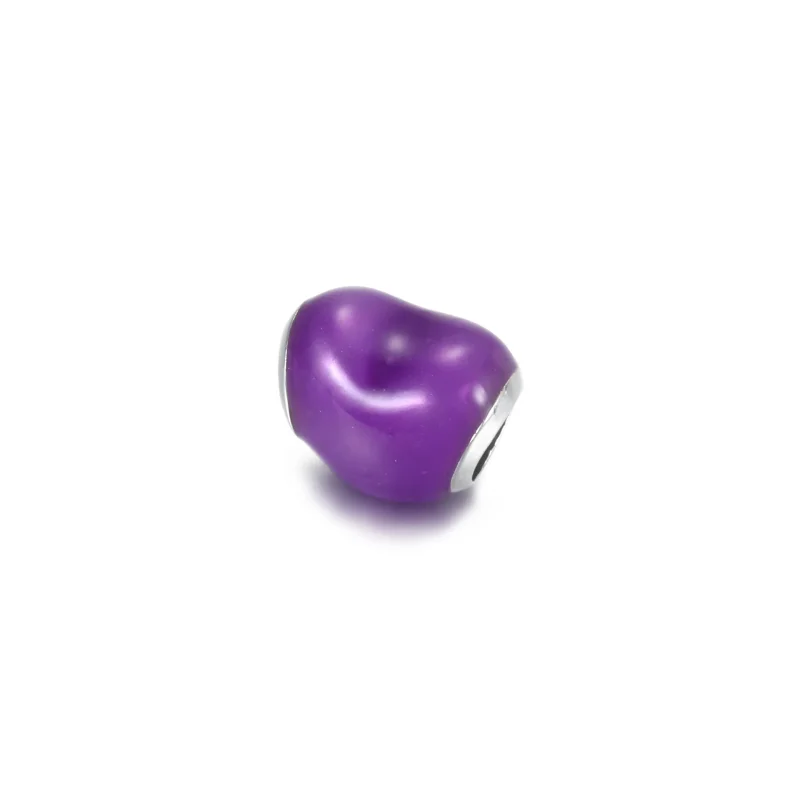 (zdjęcie do) Charms Metaliczne fioletowe serce - 799291C01 - Wyświetl 4