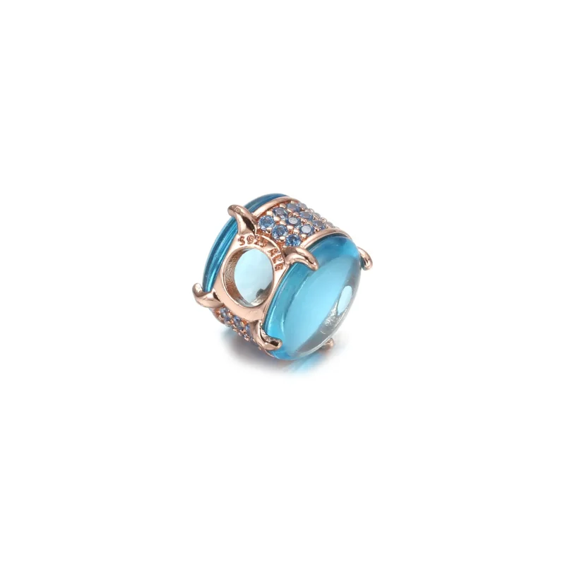(zdjęcie do) Charms Niebieski owal - 789309C01 - Wyświetl 4