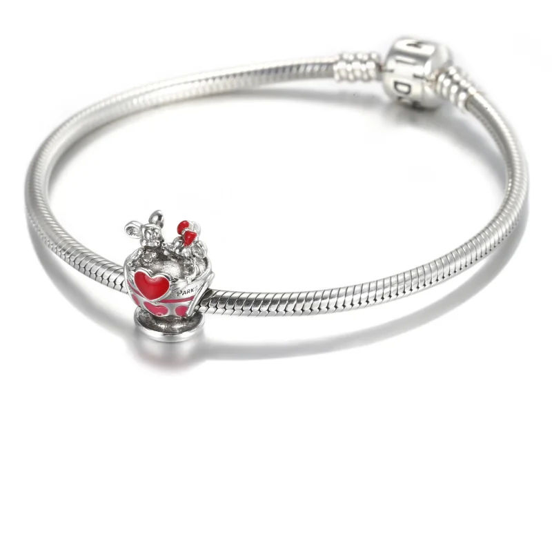 (zdjęcie do) Charms Pandora Disney Parks Mickey i Minnie Filiżanki do herbaty - 799265C01 - Wyświetl 6