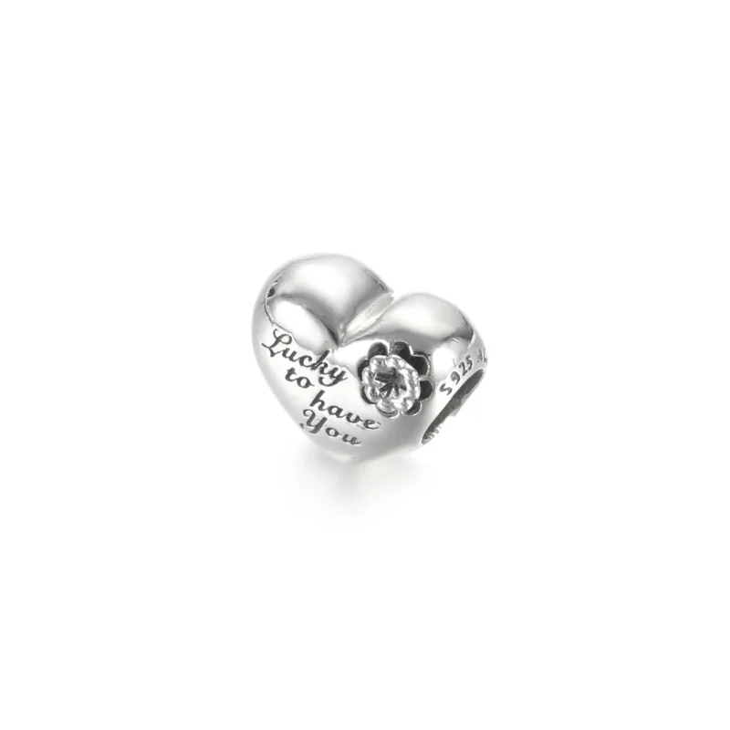 (zdjęcie do) Charms Serce i jednolistna koniczyna - 799364C00 - Wyświetl 3