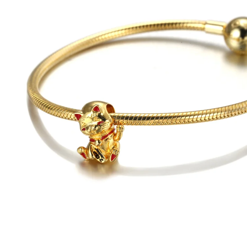 (zdjęcie do) Charms Uroczy Kotek Machajacy Lapka - 769271C01 - Wyświetl 5