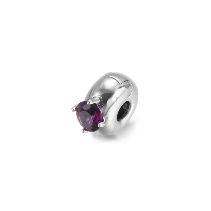 (zdjęcie do) Klips Fioletowy solitaire - 799204C02 - Wyświetl 3