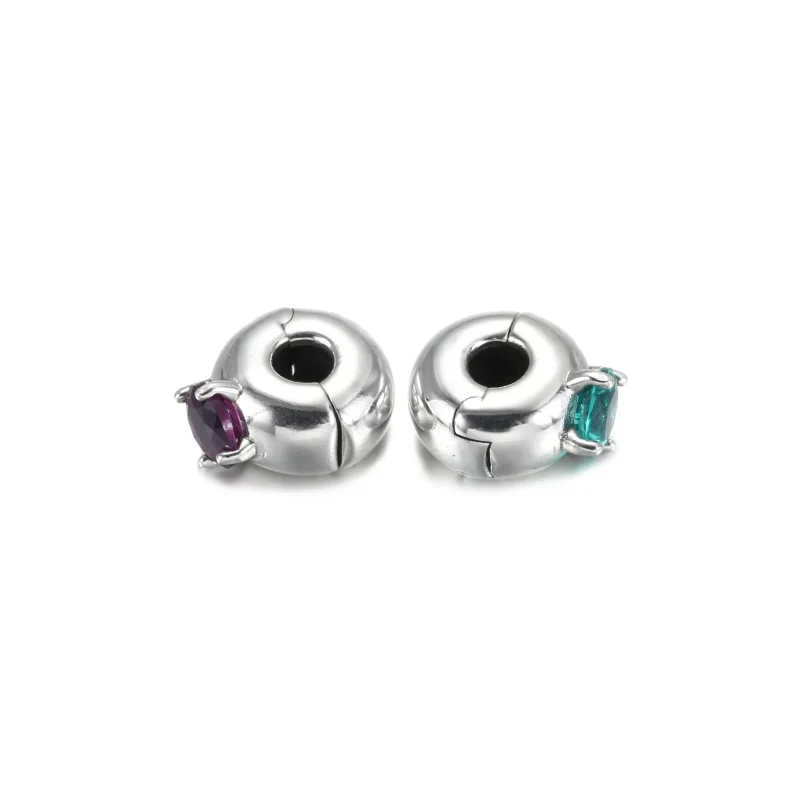 (zdjęcie do) Klips Fioletowy solitaire - 799204C02 - Wyświetl 5