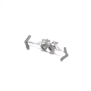 Kolczyki sztyfty Lśniące serca wishbone - 299280C01