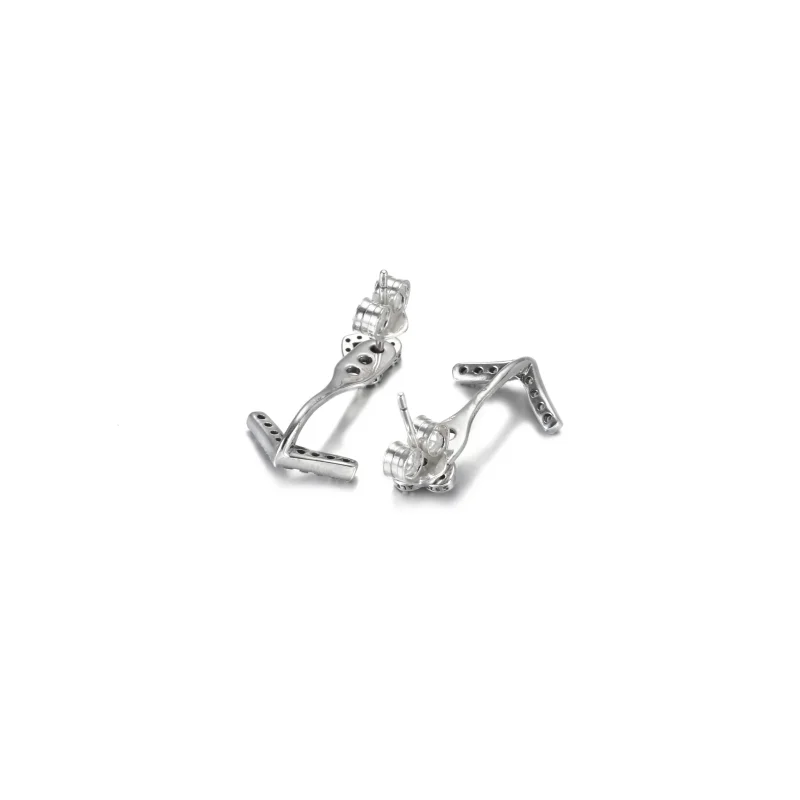 (zdjęcie do) Kolczyki sztyfty Lśniące serca wishbone - 299280C01 - Wyświetl 5