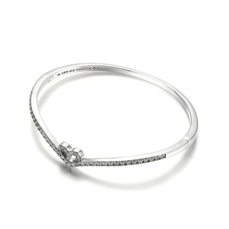 (zdjęcie do) Lśniąca bransoletka bangle z sercem wishbone - 599297C01 - Wyświetl 2