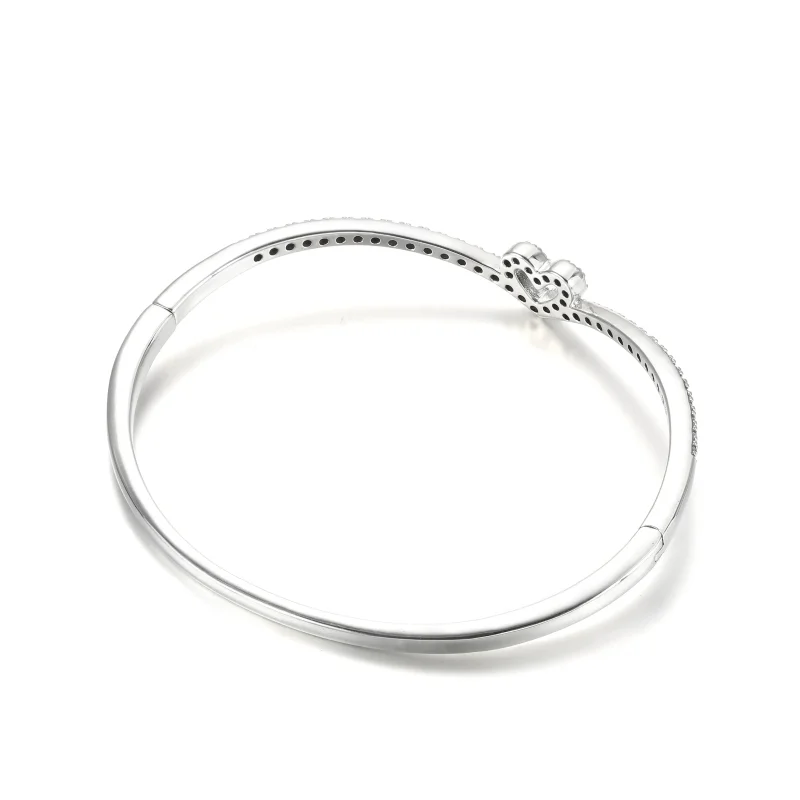 (zdjęcie do) Lśniąca bransoletka bangle z sercem wishbone - 599297C01 - Wyświetl 3