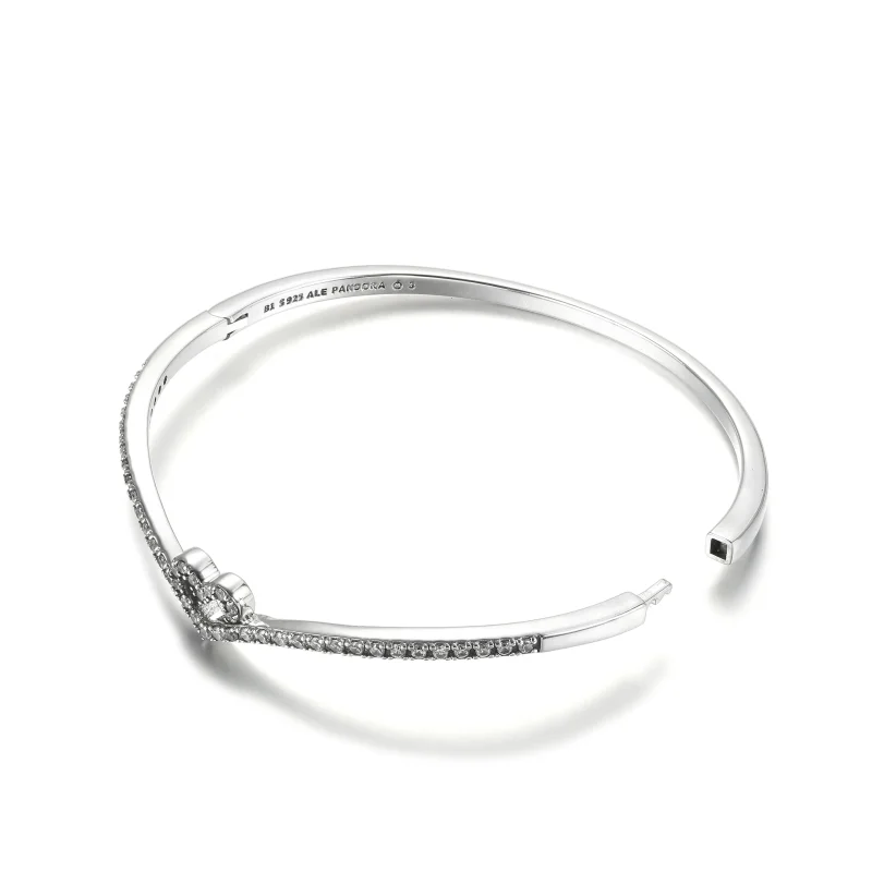 (zdjęcie do) Lśniąca bransoletka bangle z sercem wishbone - 599297C01 - Wyświetl 5