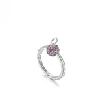 Mała zawieszka Pandora Moments O Różowe pavé - 399097C02