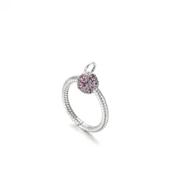 Mała zawieszka Pandora Moments O Różowe pavé - 399097C02