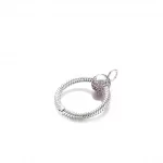 Mała zawieszka Pandora Moments O Różowe pavé - 399097C02