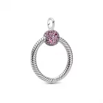 Mała zawieszka Pandora Moments O Różowe pavé - 399097C02