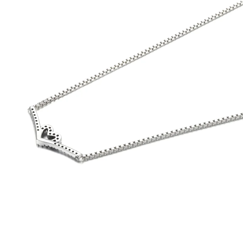 (zdjęcie do) Naszyjnik Lśniące serce wishbone - 399273C01 - Wyświetl 3