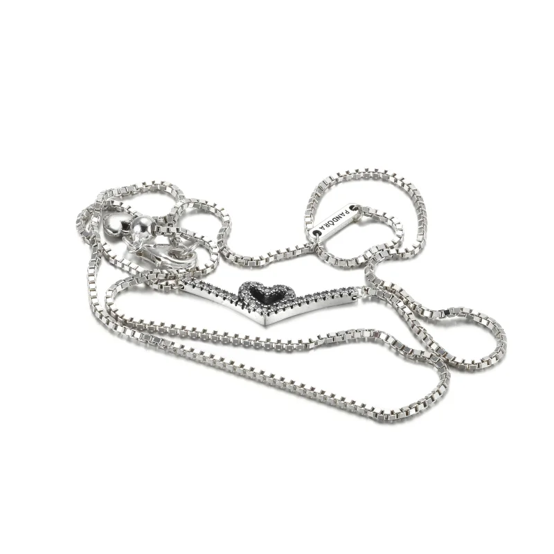 (zdjęcie do) Naszyjnik Lśniące serce wishbone - 399273C01 - Wyświetl 5