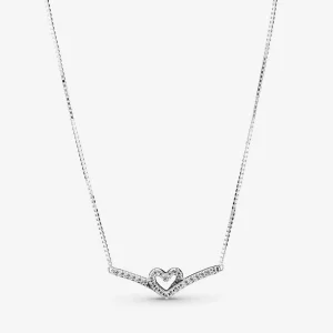 Naszyjnik Lśniące serce wishbone - 399273C01