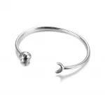 Otwarta bransoletka bangle Księżyc i gwiazdy - 599120C01