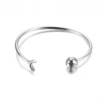 Otwarta bransoletka bangle Księżyc i gwiazdy - 599120C01