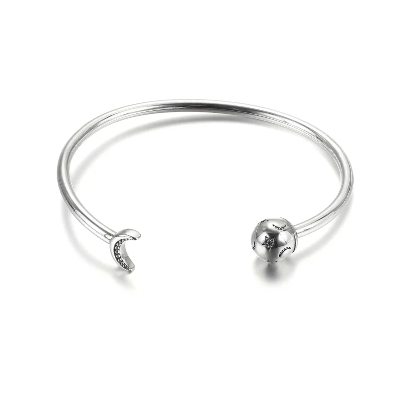 (zdjęcie do) Otwarta bransoletka bangle Księżyc i gwiazdy - 599120C01 - Wyświetl 4