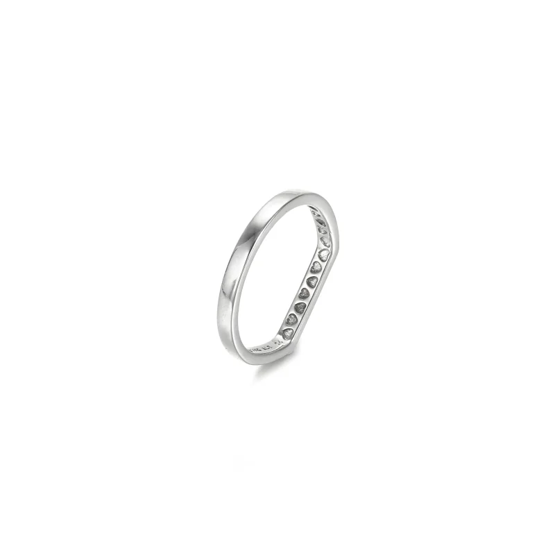 (zdjęcie do) Pierścionek z płaskim łącznikiem z logo - 199048C00 - Wyświetl 5