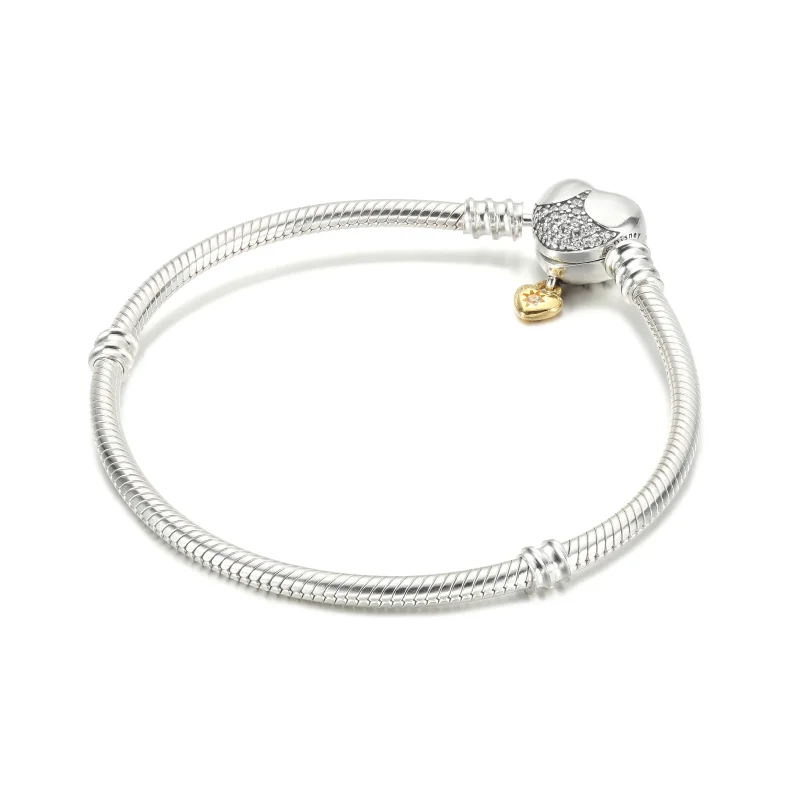 (zdjęcie do) Bransoletka wężykowa Disney Pandora Moments z zapięciem w kształcie serca - 5695 - Wyświetl 2