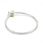 Bransoletka wężykowa Disney Pandora Moments z zapięciem w kształcie serca - 569563C01