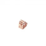 Charms błyszczące rubinowe czerwone różowe serce odręczne - 788692C02