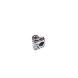 Charms Błyszczące Rubinowe Czerwone Serce Odręczne - 798692C02