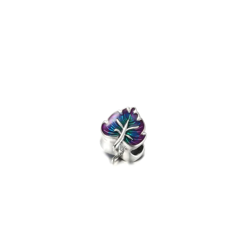 (zdjęcie do) Charms Fioletowo-zielony liść - 799542C01 - Wyświetl 3