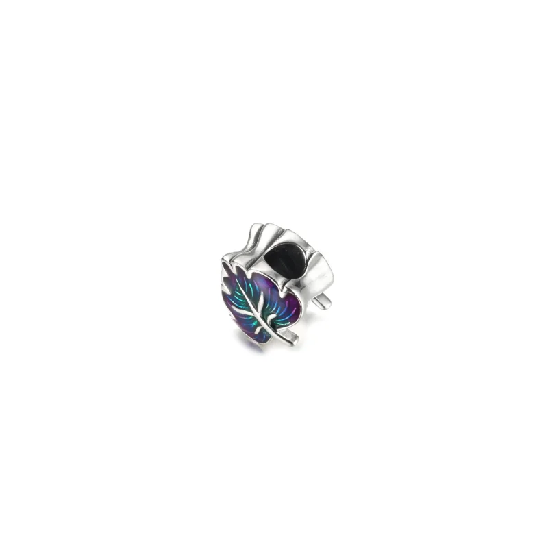 (zdjęcie do) Charms Fioletowo-zielony liść - 799542C01 - Wyświetl 4