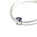 Charms Fioletowo-zielony liść - 799542C01