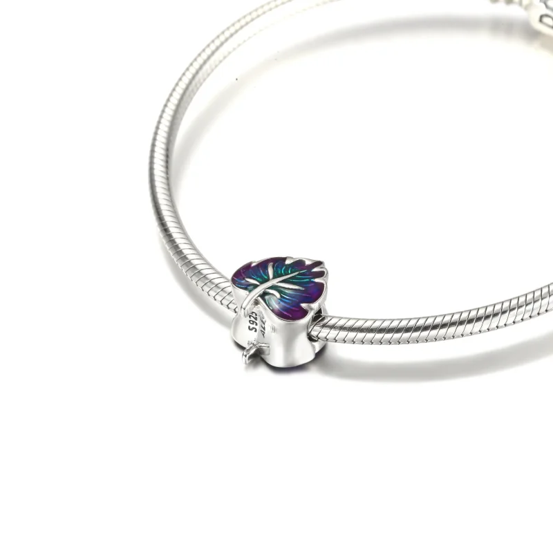 (zdjęcie do) Charms Fioletowo-zielony liść - 799542C01 - Wyświetl 6