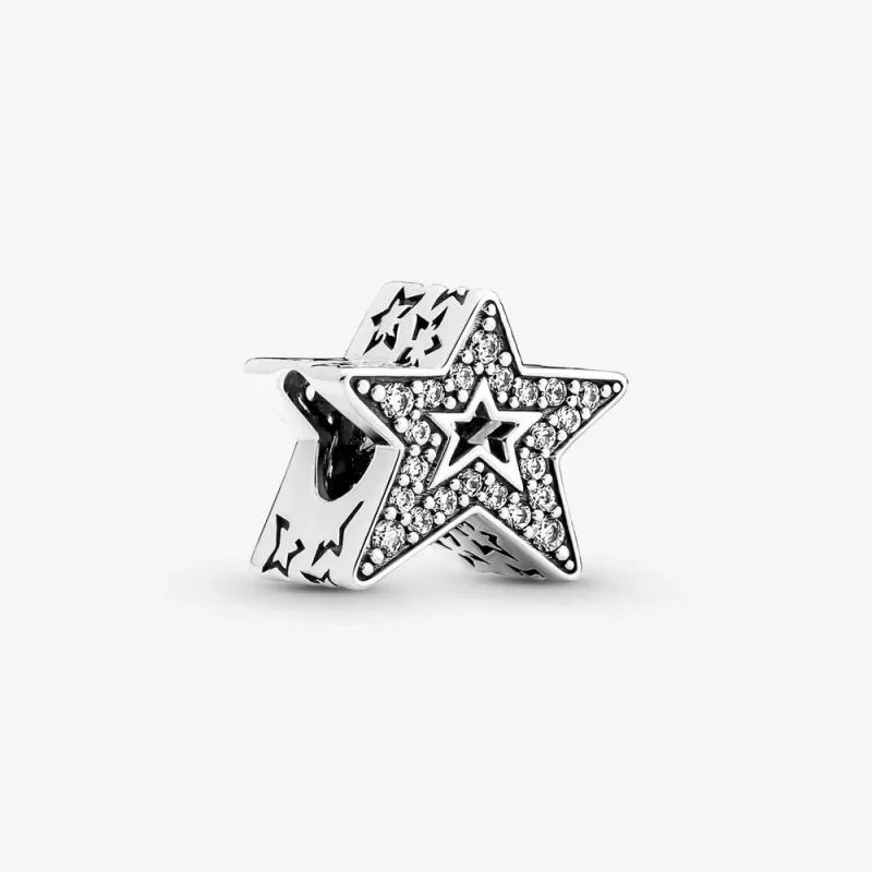 (zdjęcie do) Charms Lśniąca asymetryczna gwiazda - 790016C01
