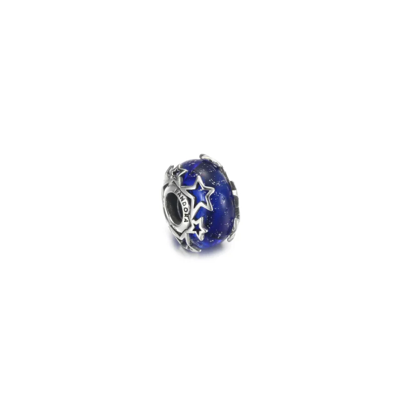 (zdjęcie do) Charms Murano Błękitna galaktyka i gwiazda - 790015C00 - Wyświetl 3