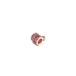 Charms Pavé Freehand Heart Barrel - 789548C01