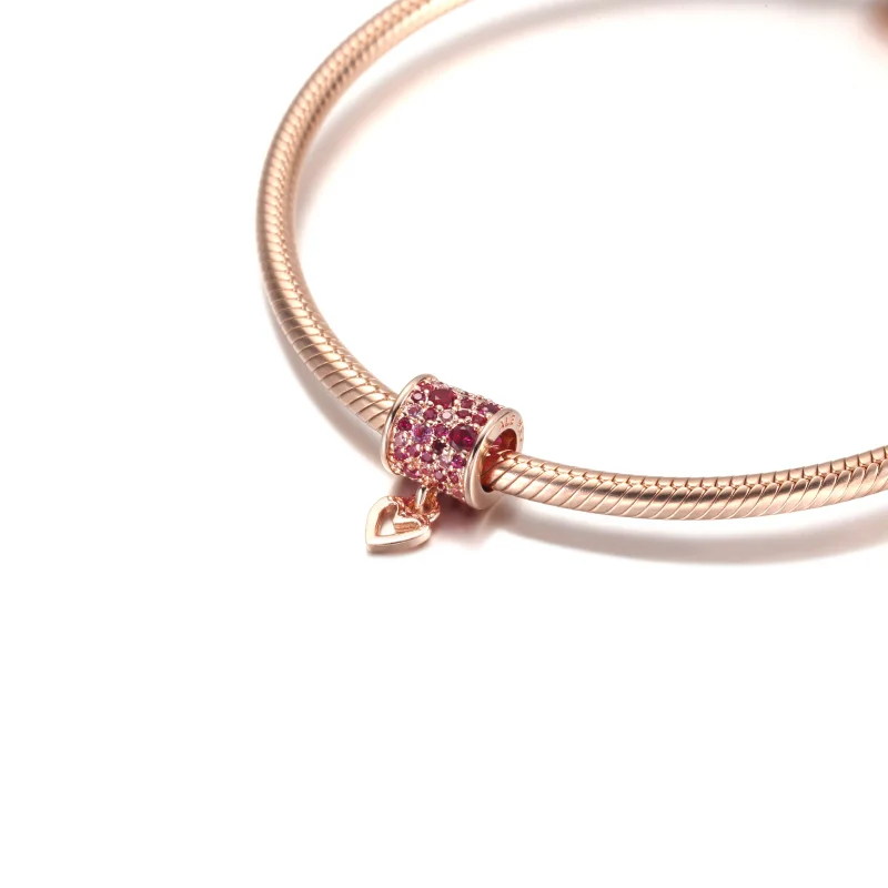 (zdjęcie do) Charms Pavé Freehand Heart Barrel - 789548C01 - Wyświetl 5