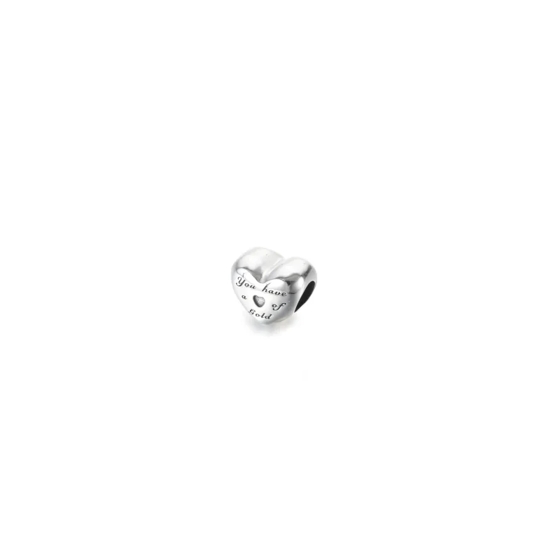 (zdjęcie do) Charms z wypukłym złocistym sercem - 799415C00 - Wyświetl 3