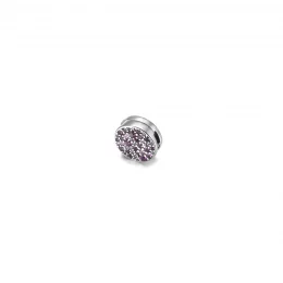 Klips Różowy szyk Pavé - 799362C01