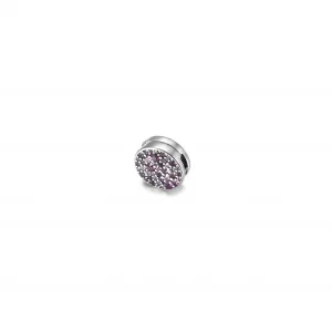 Klips Różowy szyk Pavé - 799362C01