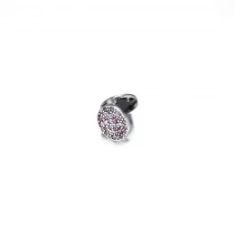 Klips Różowy szyk Pavé - 799362C01