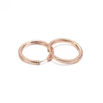 Kolczyki obręcze Pandora Moments Charm - 289532C00