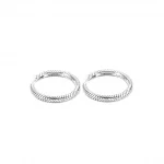Kolczyki obręcze Pandora Moments Charm - 299532C00
