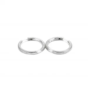 Kolczyki obręcze Pandora Moments Charm - 299532C00