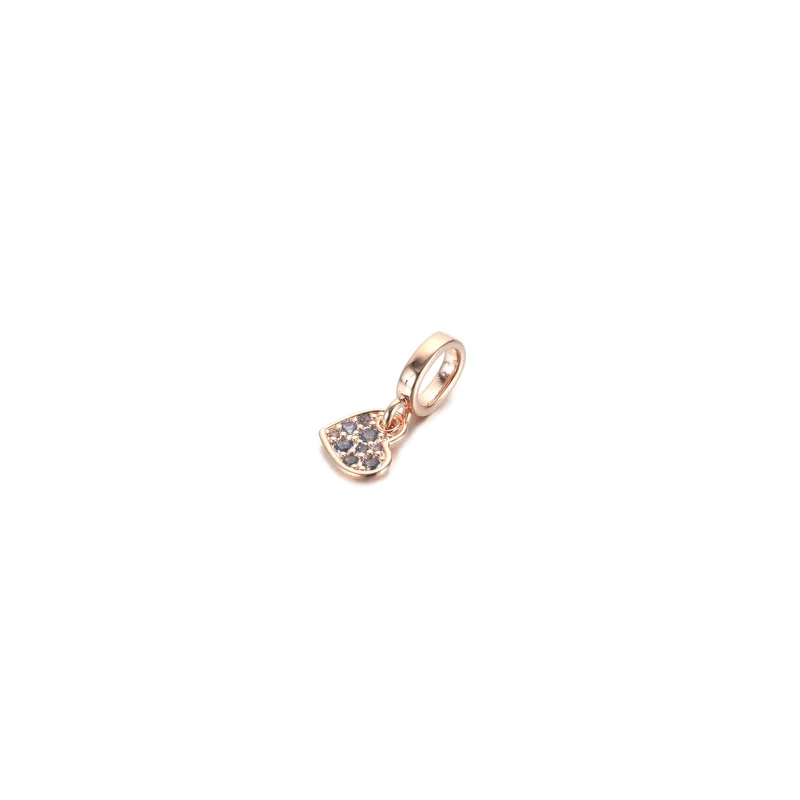 (zdjęcie do) Zawieszka Błękitne pochylone serce pavé - 789404C01 - Wyświetl 2
